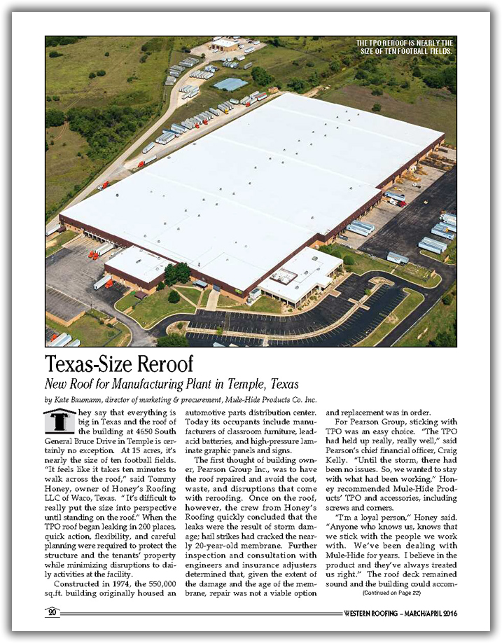 Honeys Roofing Waco Texas Size Reroof